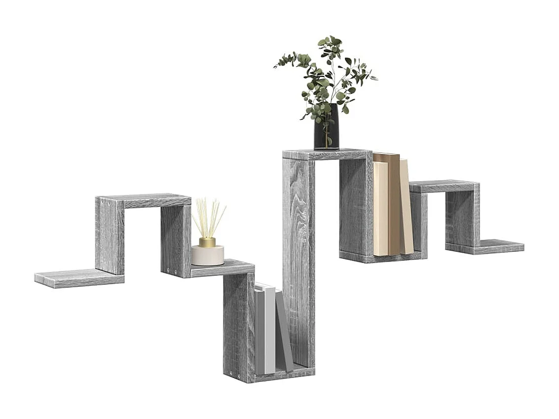 Estante de pared Sonoma gris 104,5x10x43 cm madera de ingeniería