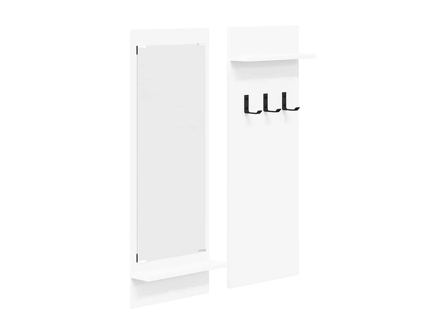 Porte-manteau mural Blanc 70 x 10 x 90 cm Bois d'ingénierie