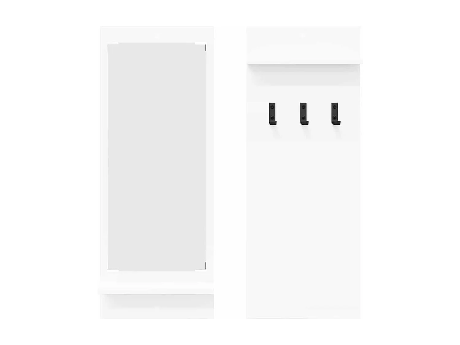 Porte-manteau mural Blanc 70 x 10 x 90 cm Bois d'ingénierie