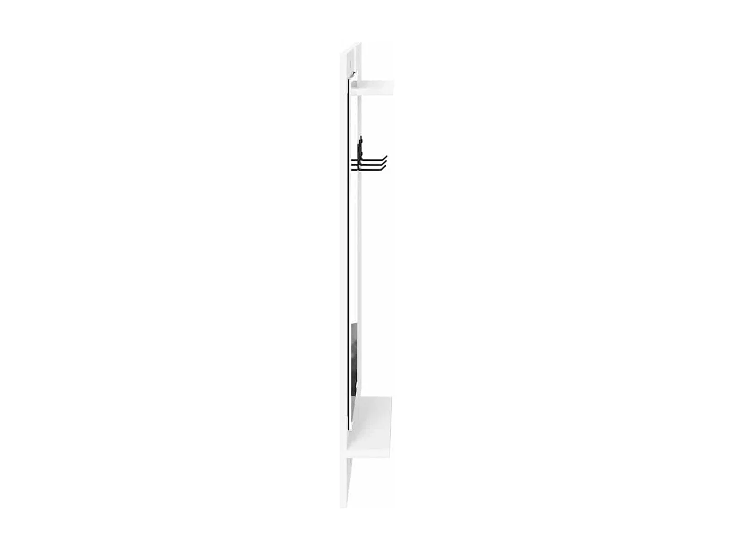 Appendiabiti da parete Bianco 70 x 10 x 90 cm Legno ingegnerizzato