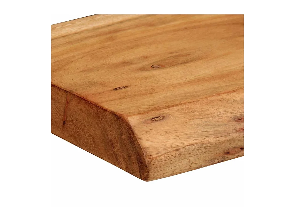 Mensole da parete 2 pezzi 30x20x3,5 cm in legno massello di acacia