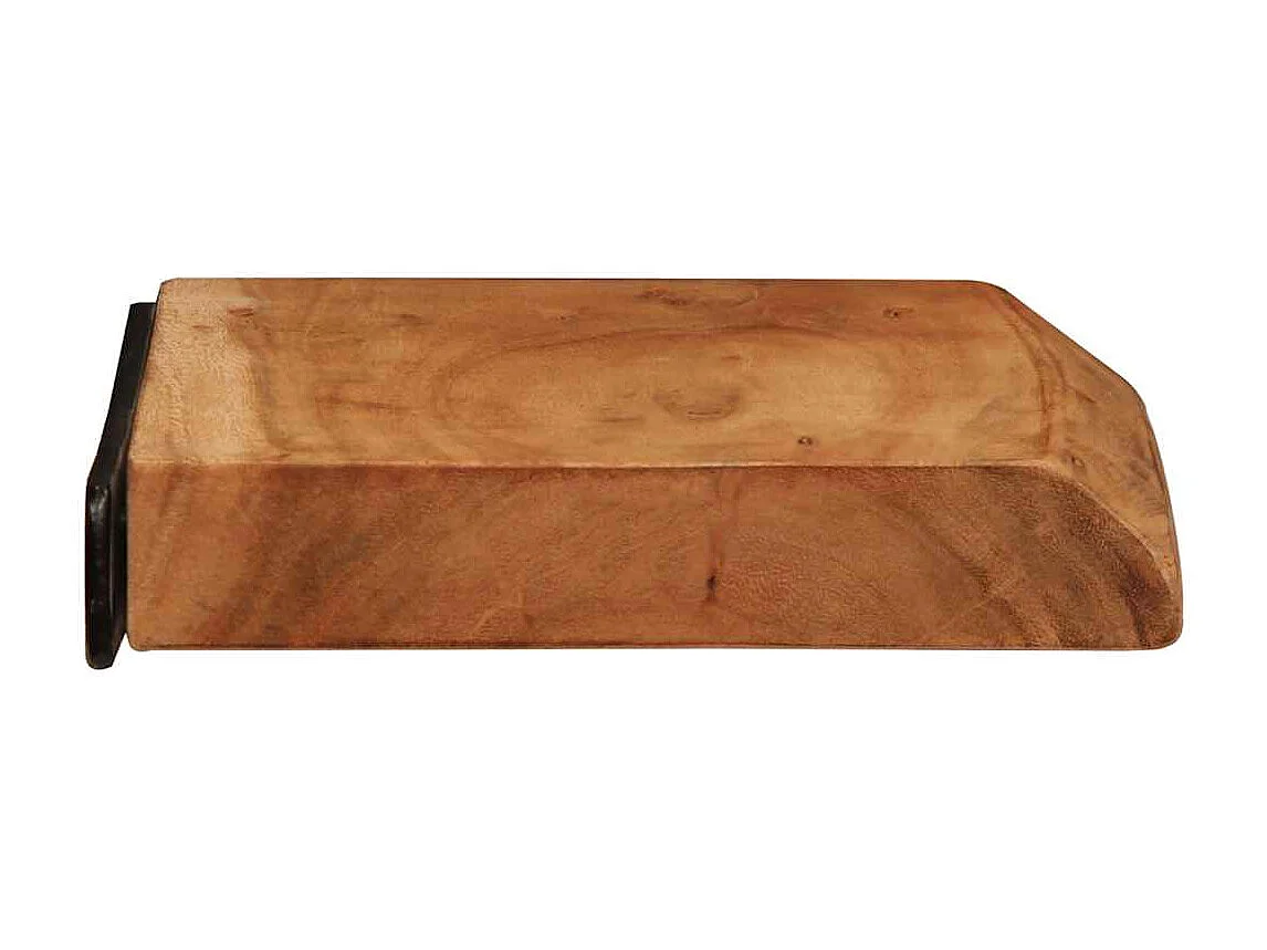 Étagères murales 2 pcs 30x20x3,5 cm bois massif d'acacia