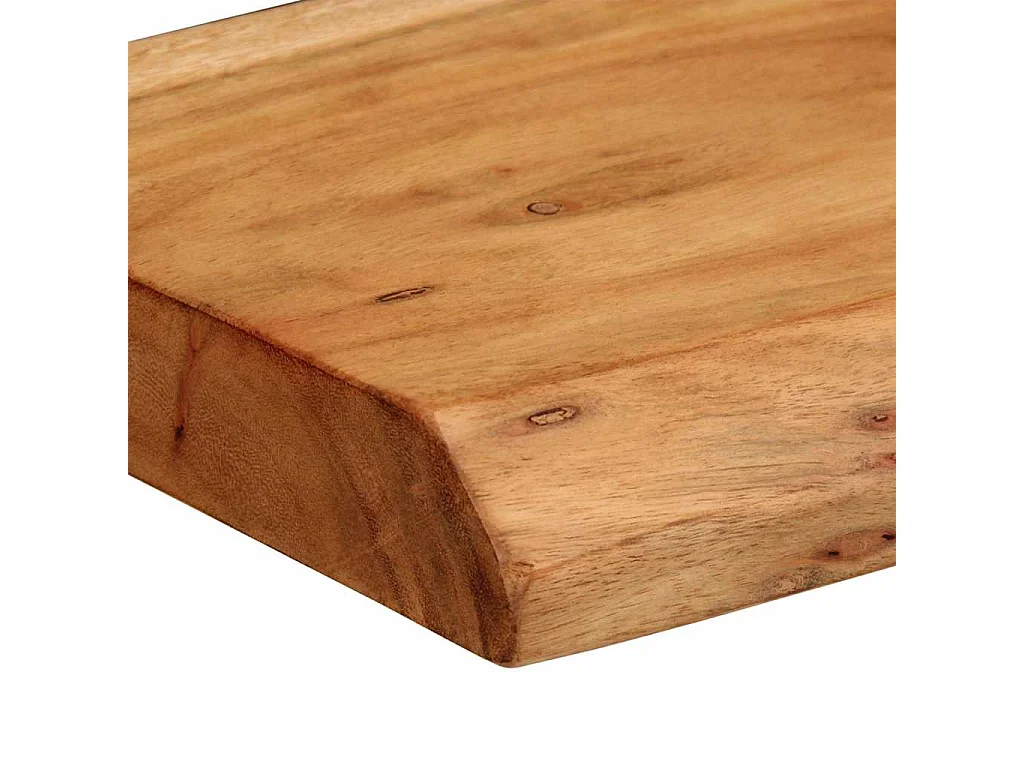 Étagères murales 2 pcs 30x20x3,5 cm bois massif d'acacia