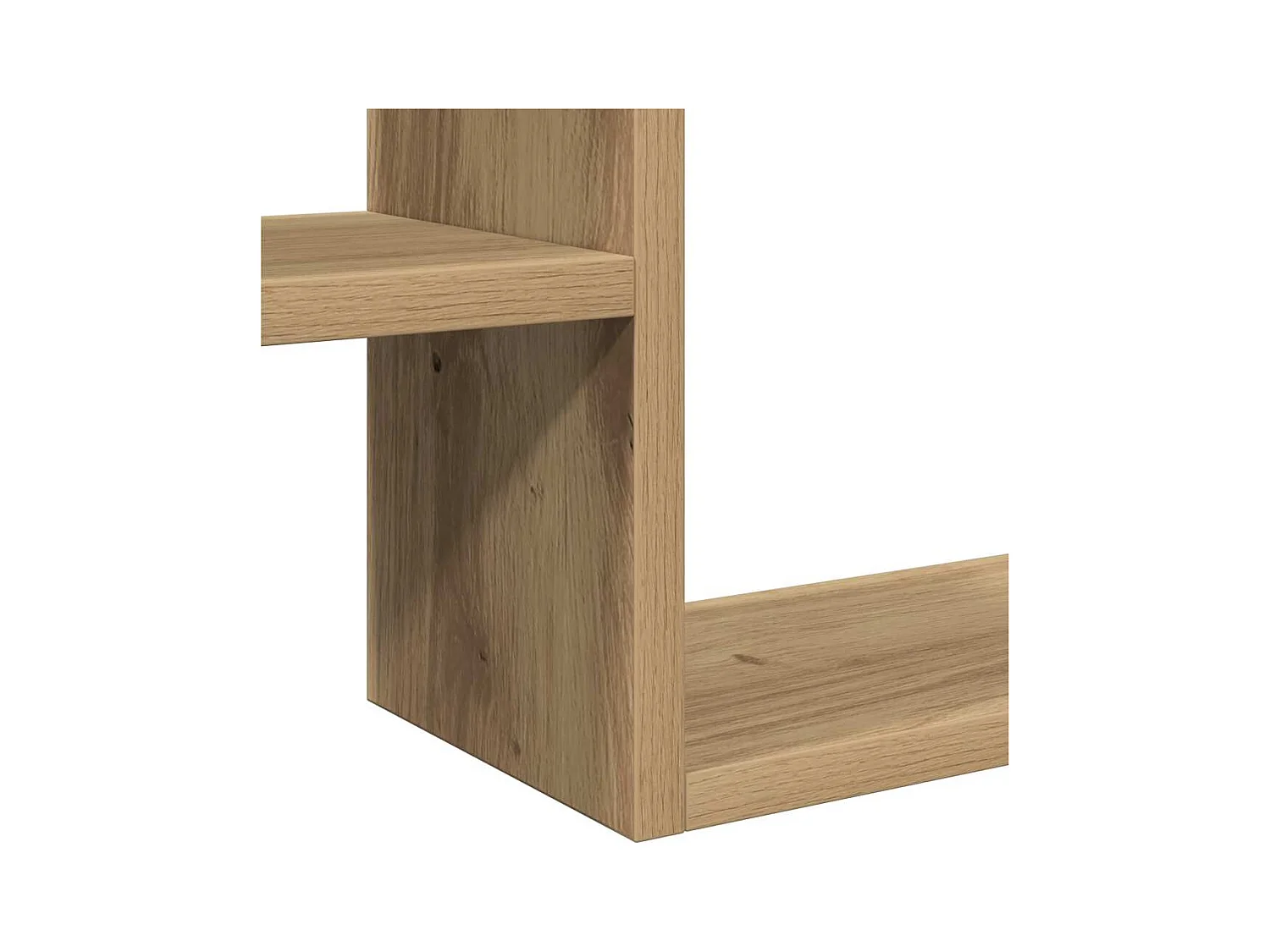 mensole a cubo da parete in rovere, legno ingegnerizzato artigianale