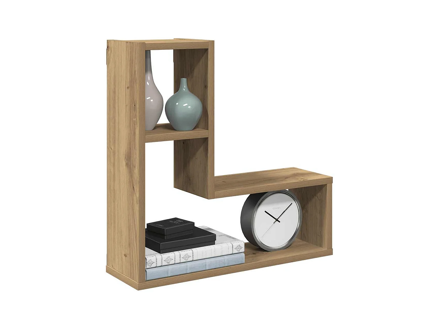 Étagères cube murales 2 pcs chêne artisanal bois d'ingénierie