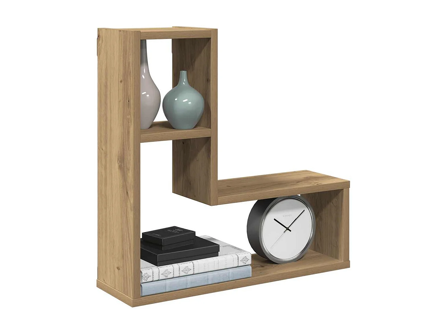 Étagères cube murales 2 pcs chêne artisanal bois d'ingénierie