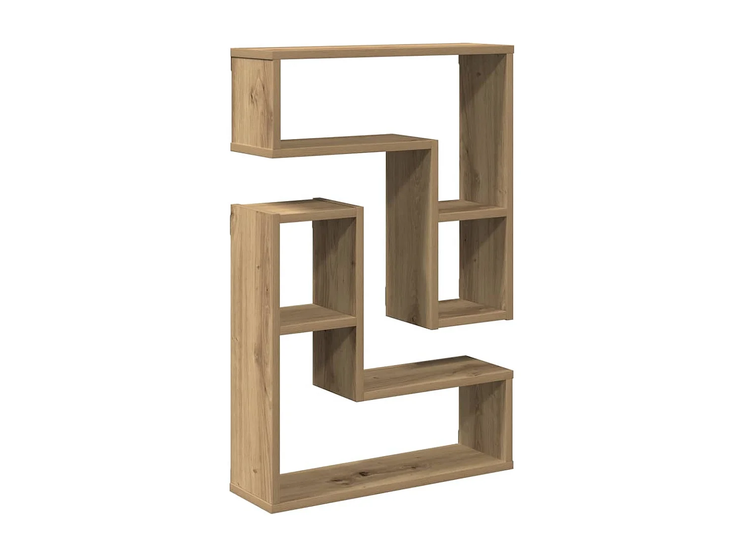 Étagères cube murales 2 pcs chêne artisanal bois d'ingénierie