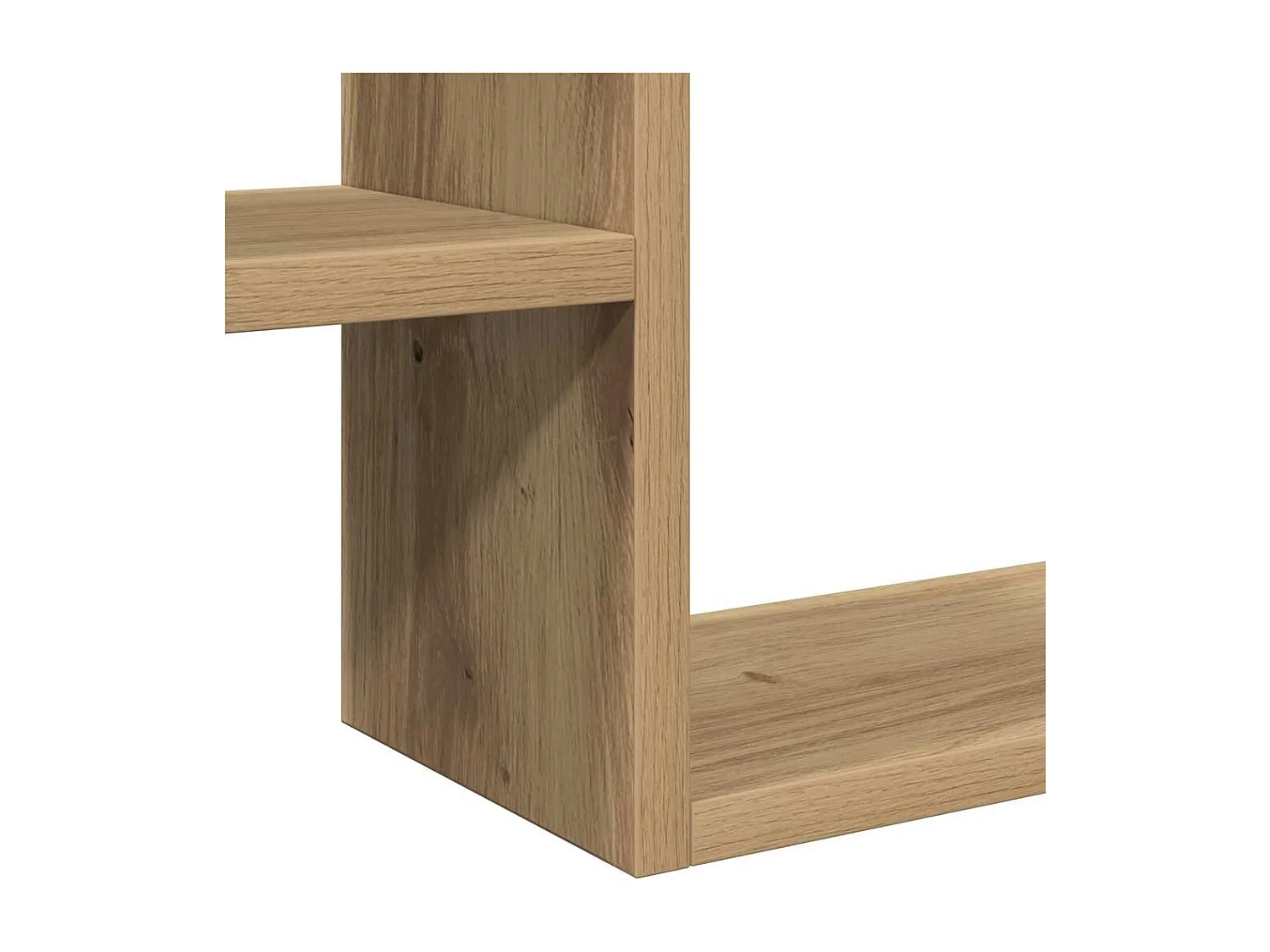 Étagères cube murales 2 pcs chêne artisanal bois d'ingénierie