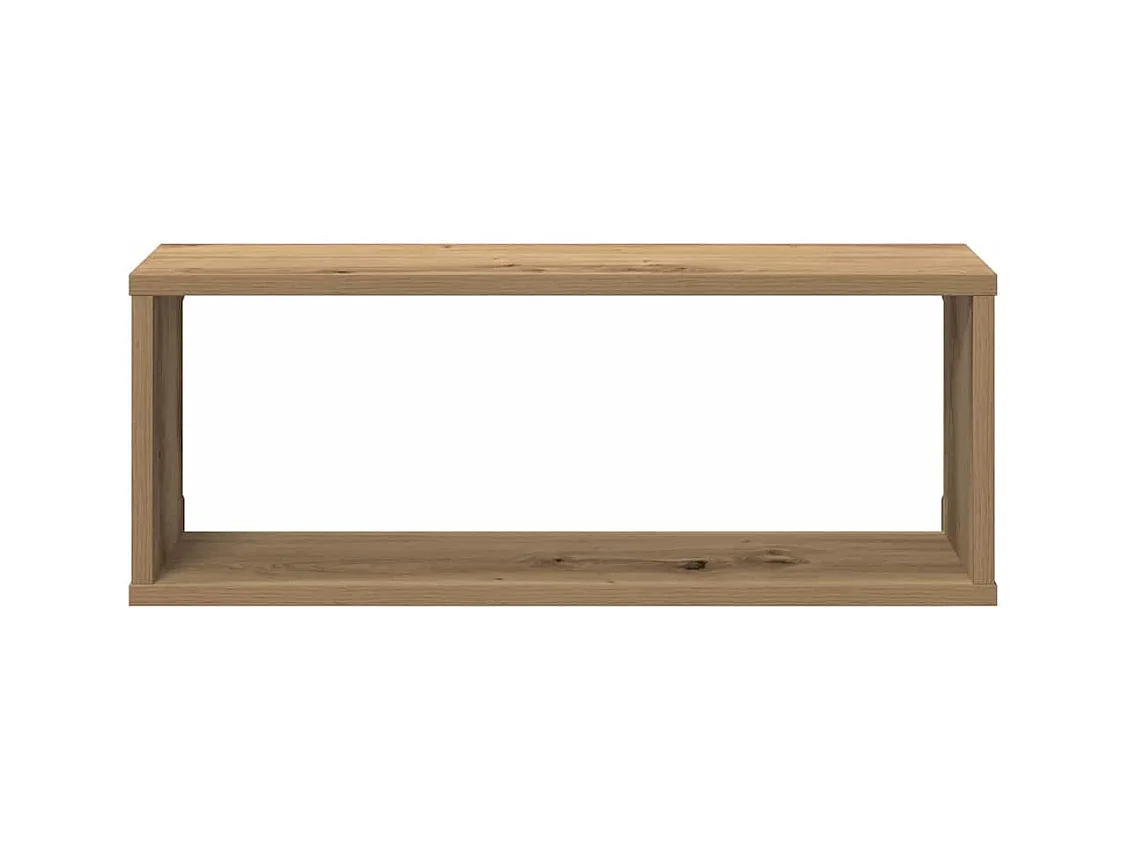 Étagères cube murales 2 pcs chêne artisanal 60x15x23 cm