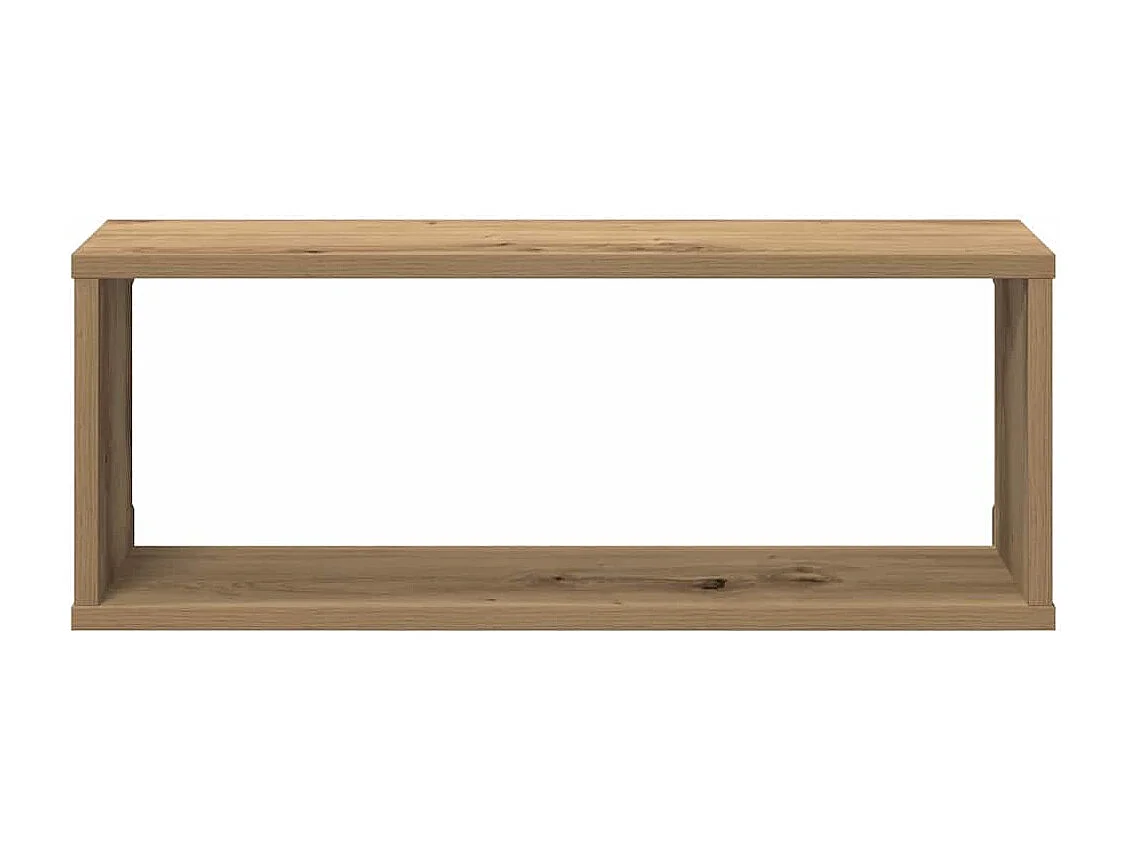 Étagères cube murales 2 pcs chêne artisanal 60x15x23 cm