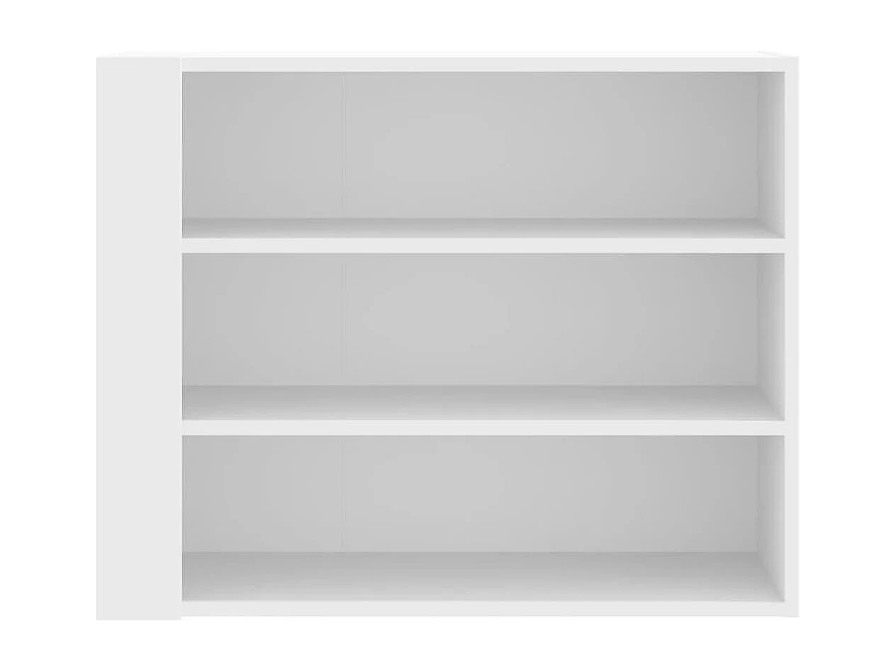 Weißer Wandschrank 75x35x60 cm Holzwerkstoff