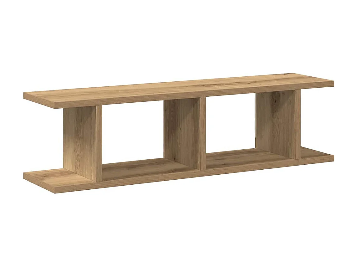 Étagères murales 2 pcs chêne artisanal 75x18x20 cm