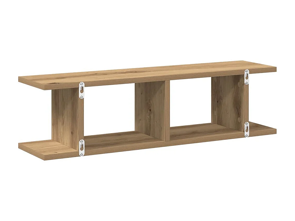 Étagères murales 2 pcs chêne artisanal 75x18x20 cm