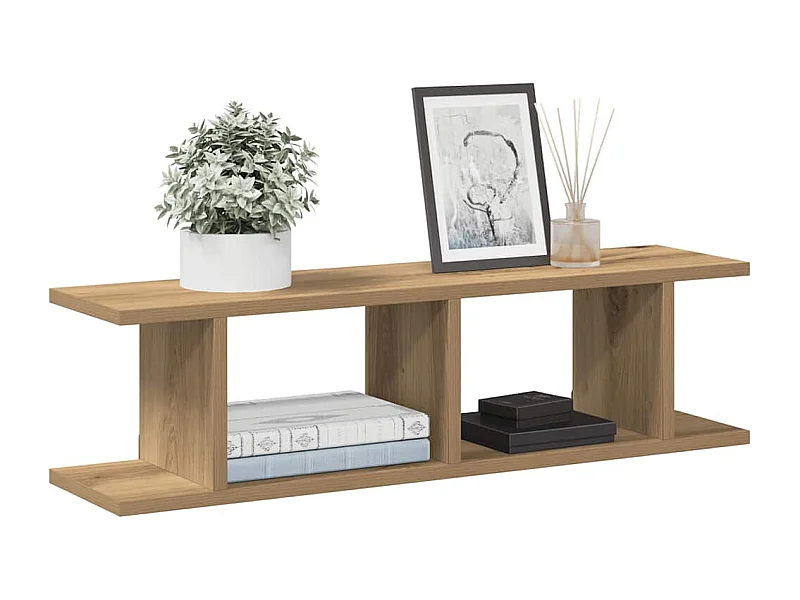Étagères murales 2 pcs chêne artisanal 75x18x20 cm