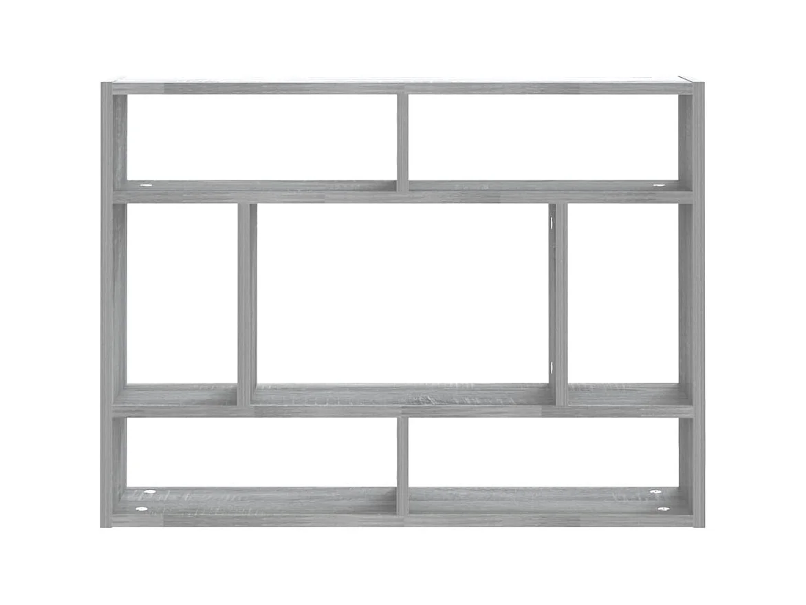 Sonoma wandplank grijs 75x16x55 cm Technisch hout