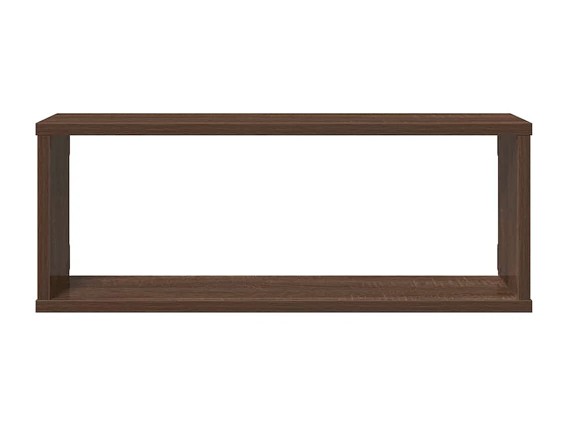 Étagères murales cube 4 pcs Chêne marron Bois d’ingénierie