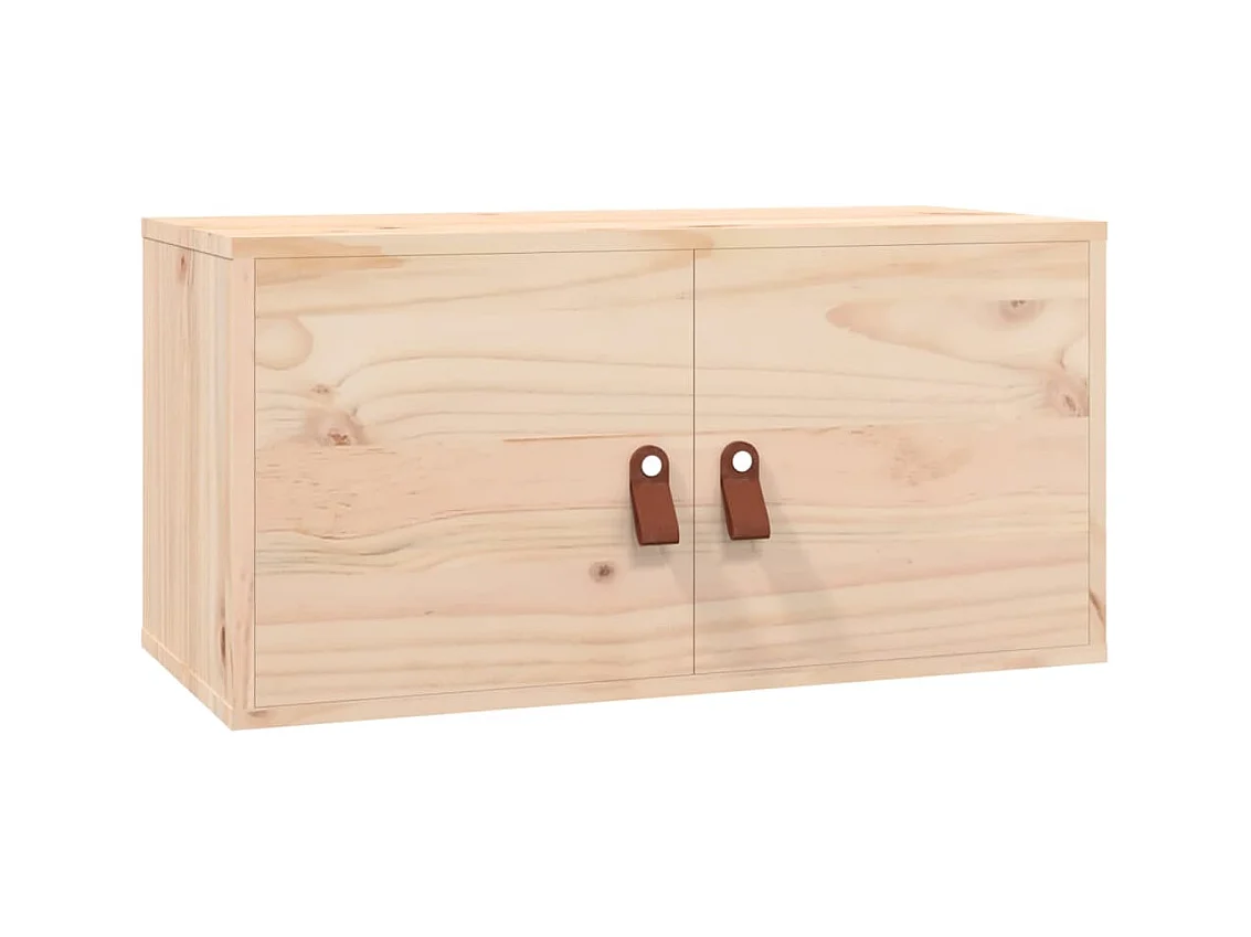 Wandkasten 2 stuks 60x30x30 cm Massief grenenhout