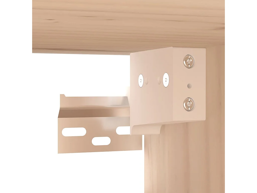 Wandkasten 2 stuks 60x30x30 cm Massief grenenhout