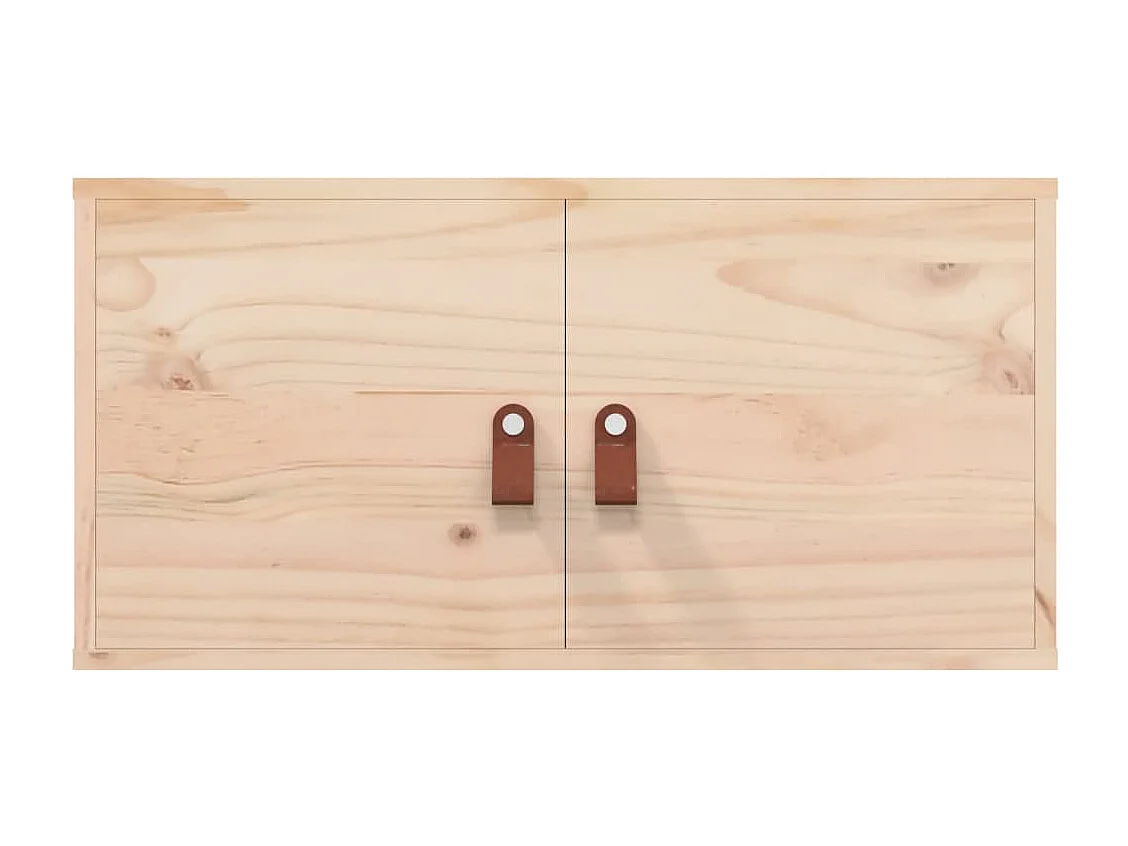 Armarios de pared 2 uds 60x30x30 cm Madera maciza de pino