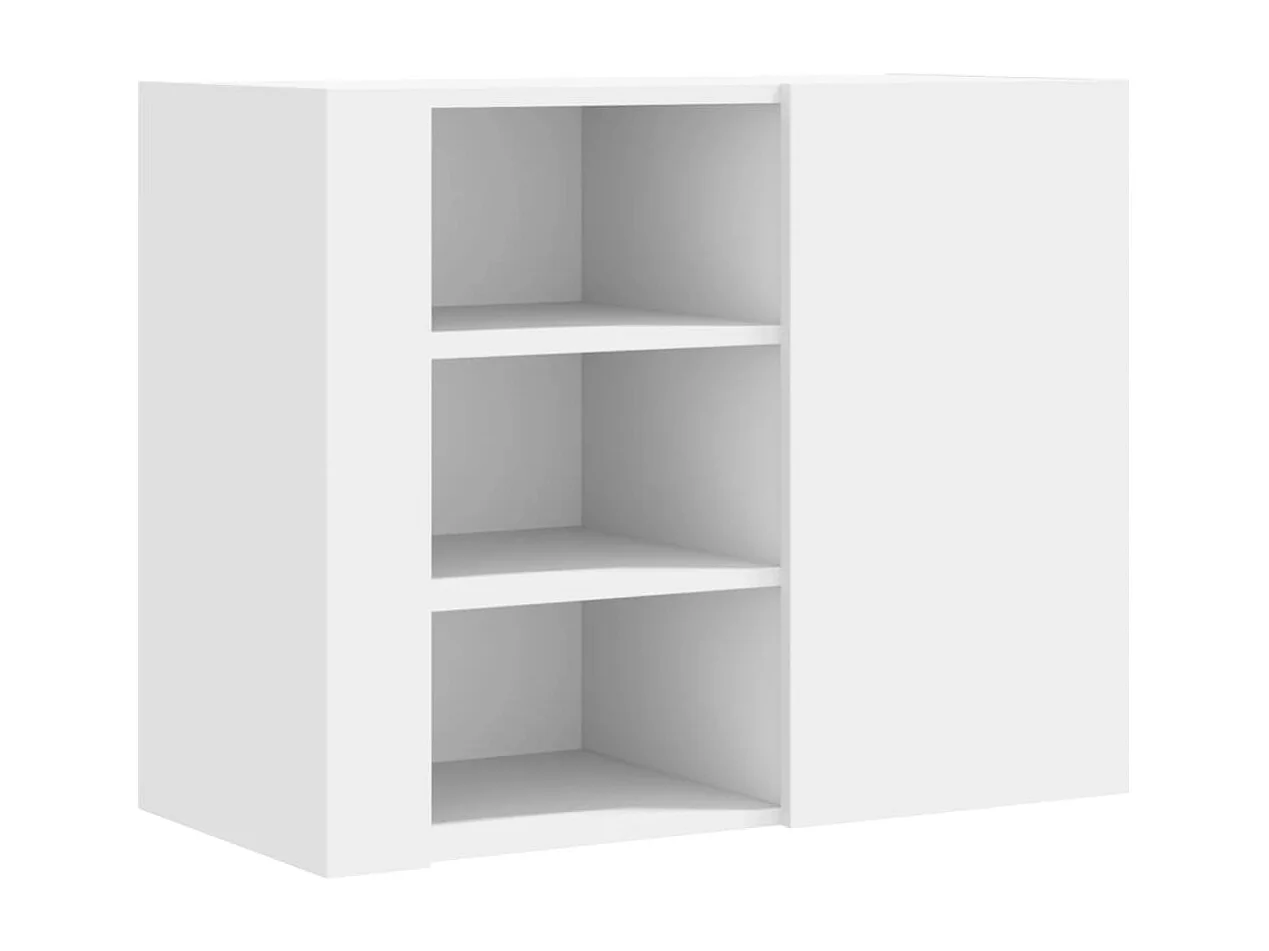 Armario de pared blanco 75x35x60 cm madera de ingeniería