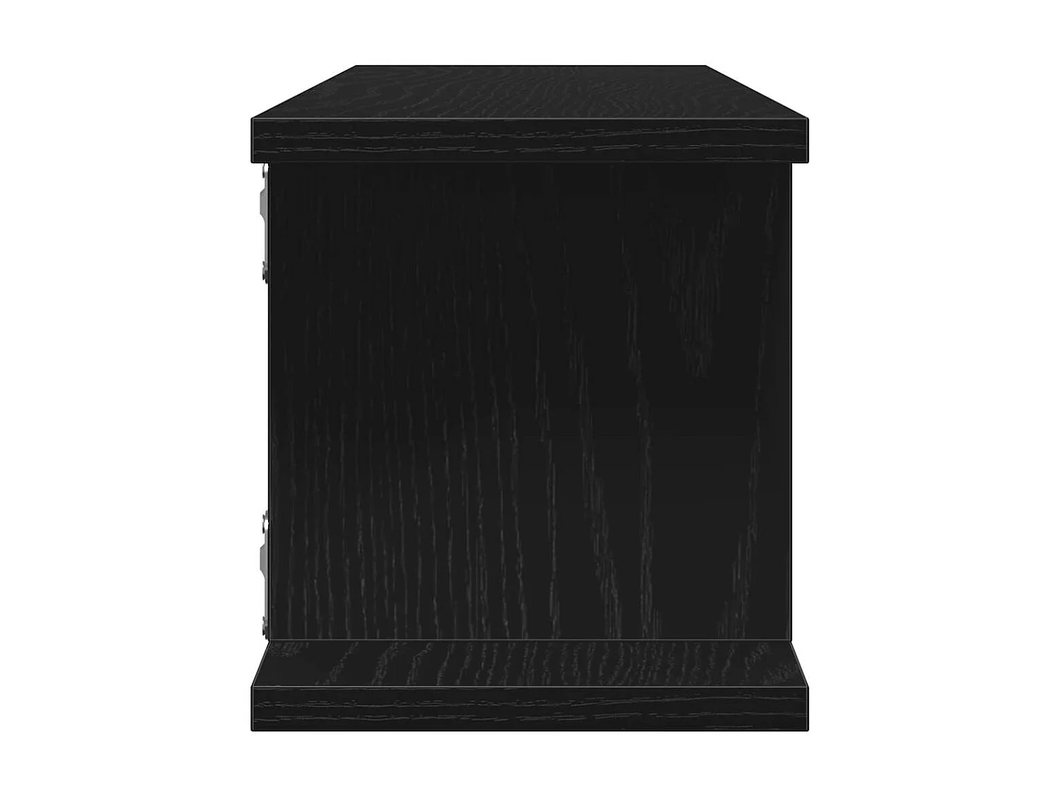 Étagères murales 2 pcs chêne noir 105x18x20 cm bois ingénierie