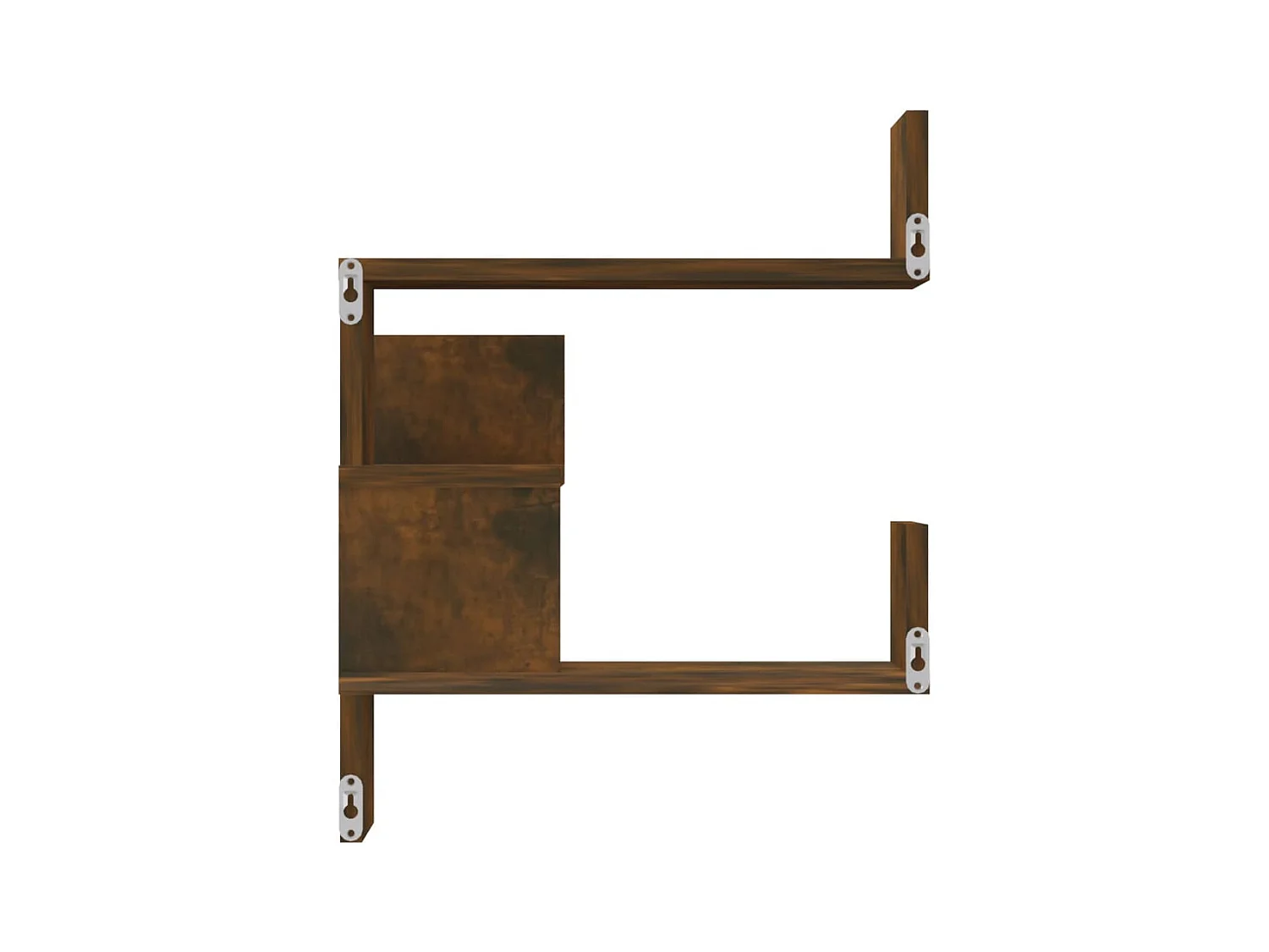 Étagères d'angle murales 2 pcs Chêne fumé 40x40x50 cm Bois