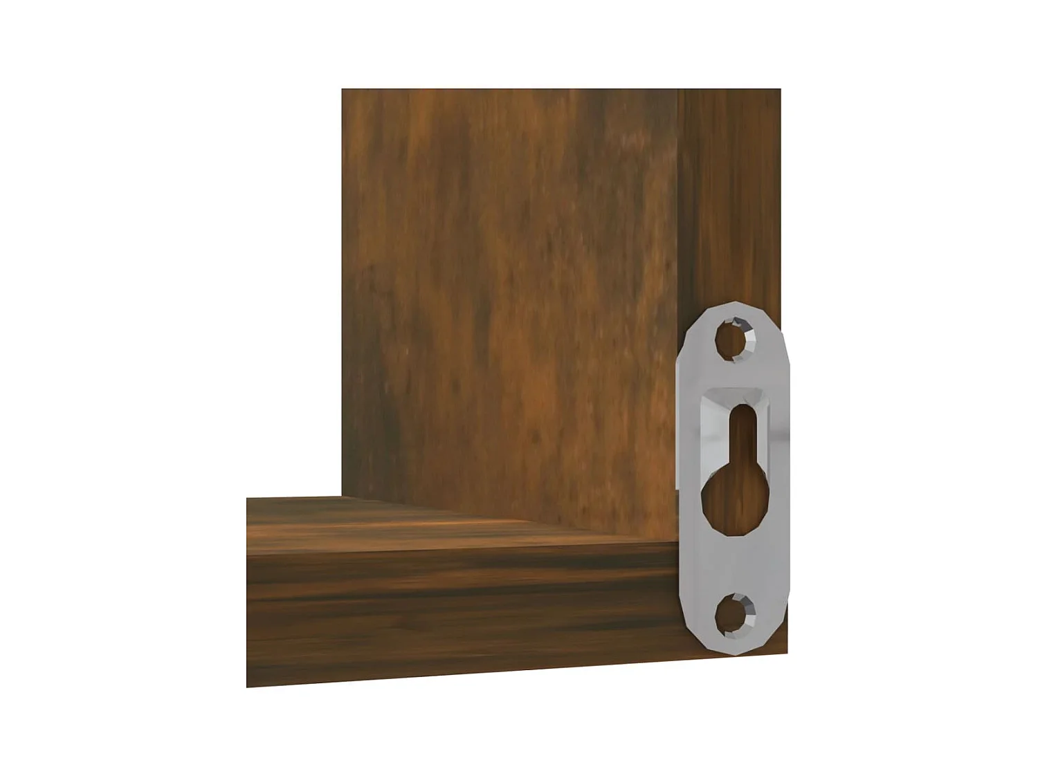 Étagères d'angle murales 2 pcs Chêne fumé 40x40x50 cm Bois