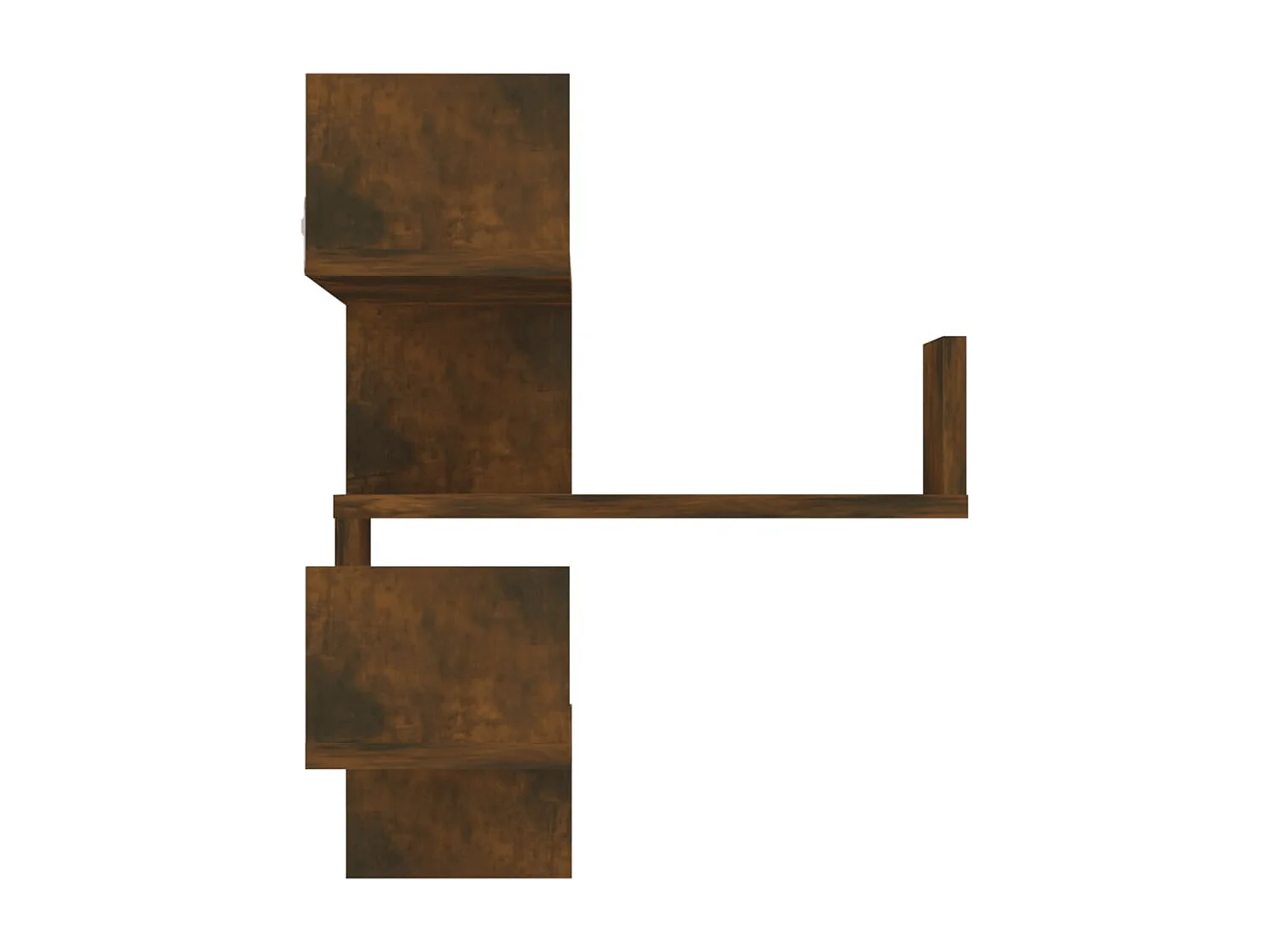 Étagères d'angle murales 2 pcs Chêne fumé 40x40x50 cm Bois