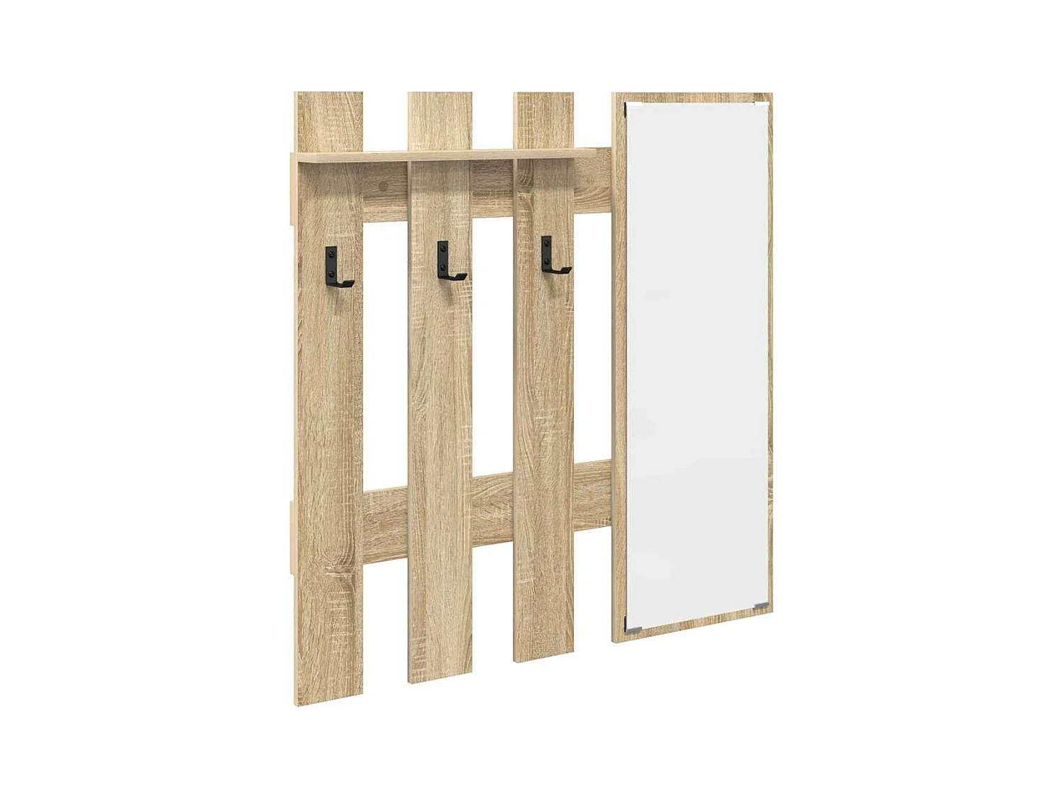 Appendiabiti da parete in rovere Sonoma 100 x 10 x 100 cm