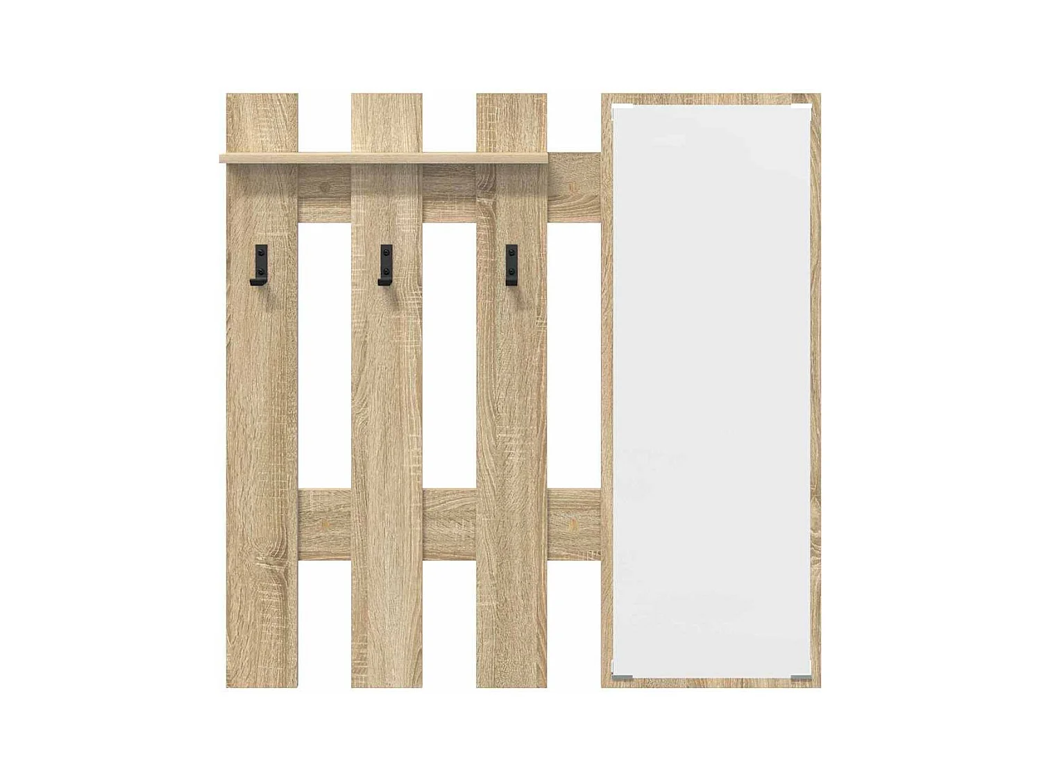 Appendiabiti da parete in rovere Sonoma 100 x 10 x 100 cm