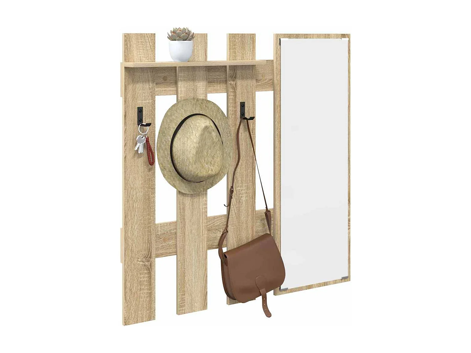 Sonoma Eiken Wandkapstok 100 x 10 x 100 cm