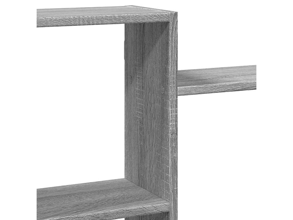 Sonoma wandplank grijs 159x18x65 cm bewerkt hout