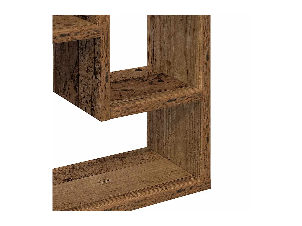 Étagère murale en bois ancien 36 x 16 x 90 cm Bois d'ingénierie