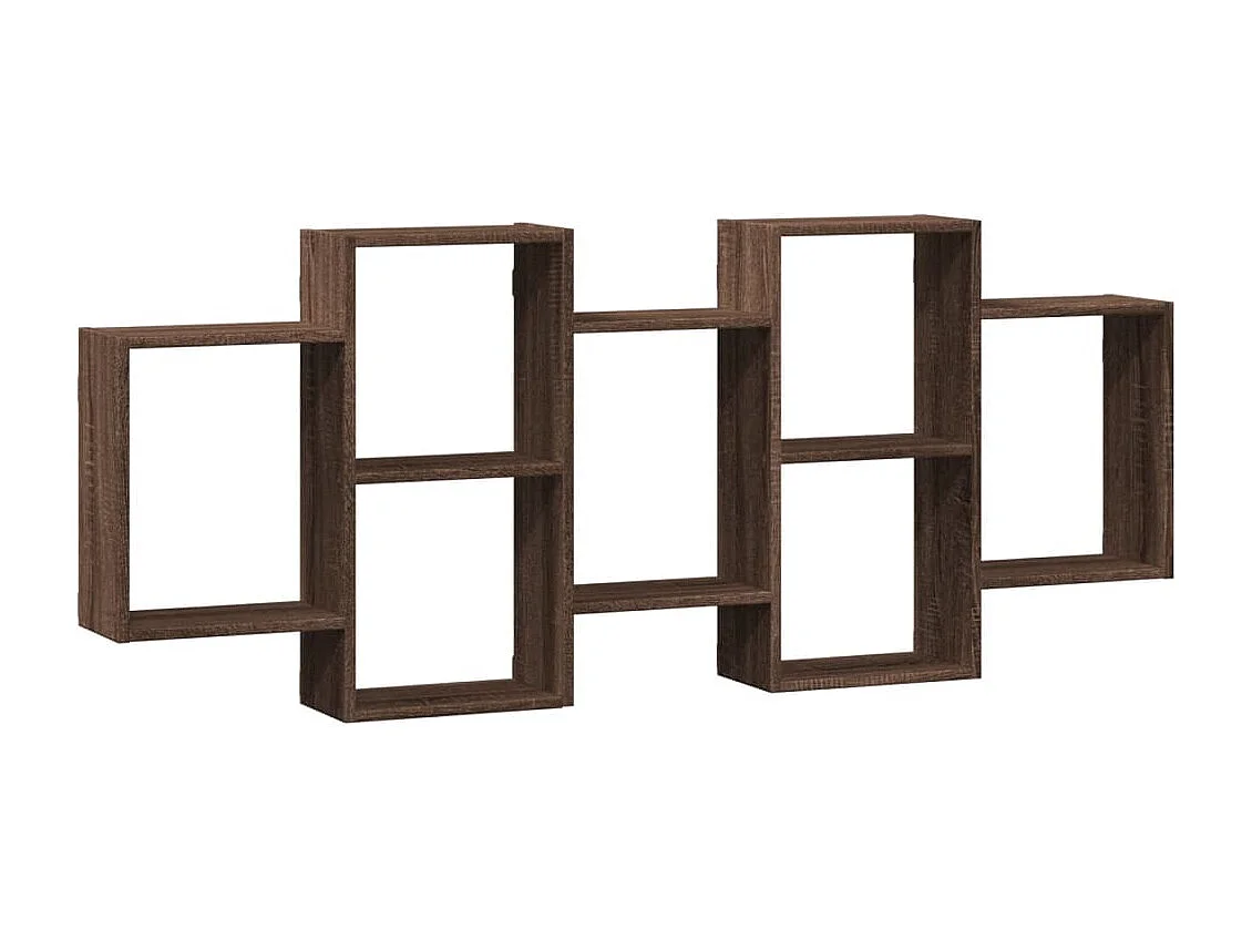 Estante de pared de roble marrón 159x18x65 cm madera de ingeniería