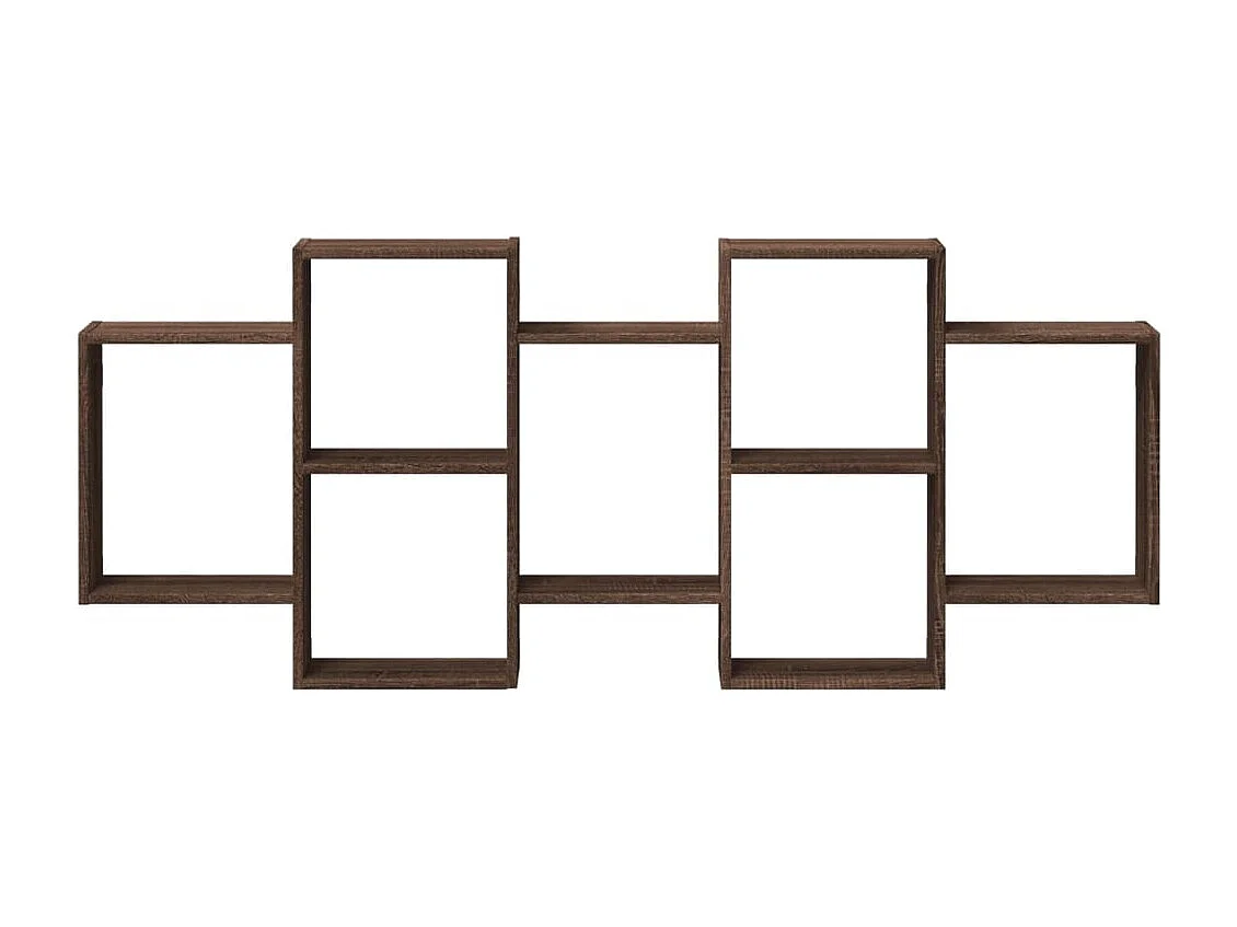 Estante de pared de roble marrón 159x18x65 cm madera de ingeniería