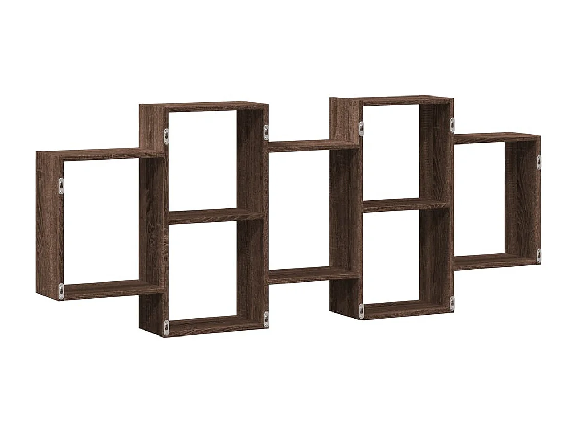 Estante de pared de roble marrón 159x18x65 cm madera de ingeniería