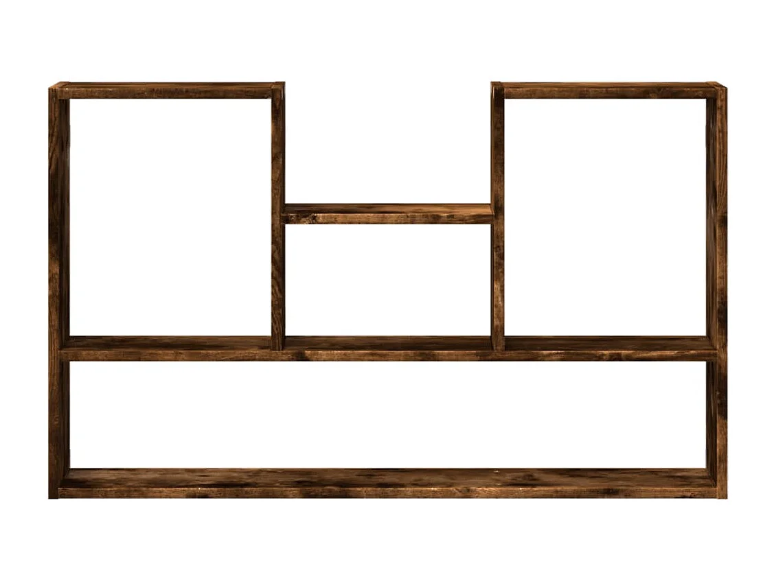 Estante de pared de roble ahumado 99x15x60 cm madera de ingeniería
