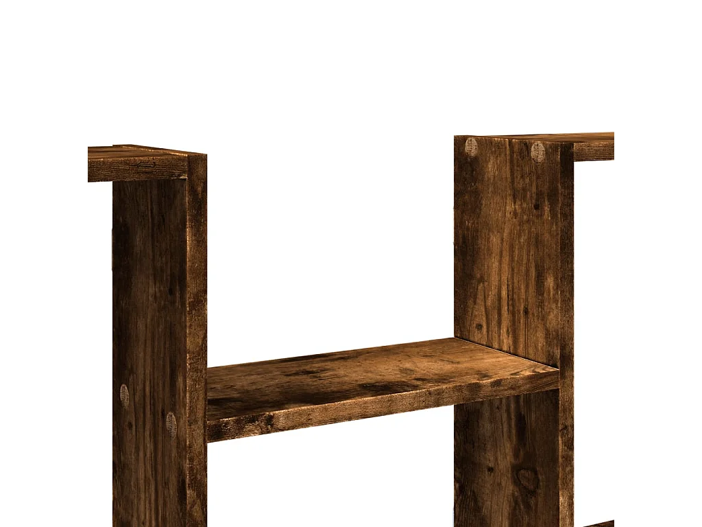 Estante de pared de roble ahumado 99x15x60 cm madera de ingeniería