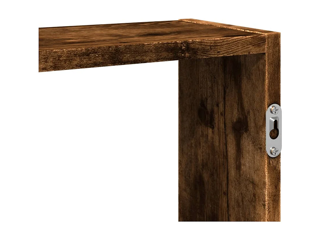 Estante de pared de roble ahumado 99x15x60 cm madera de ingeniería
