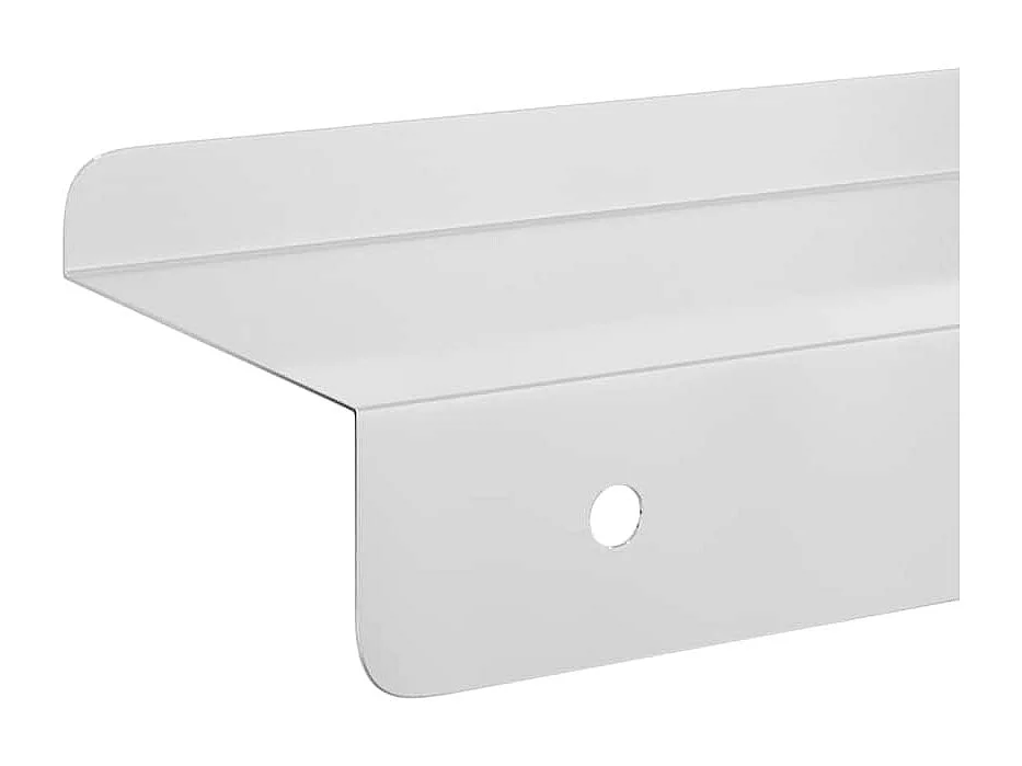 Estantes de pared de 3 piezas de acero inoxidable plateado