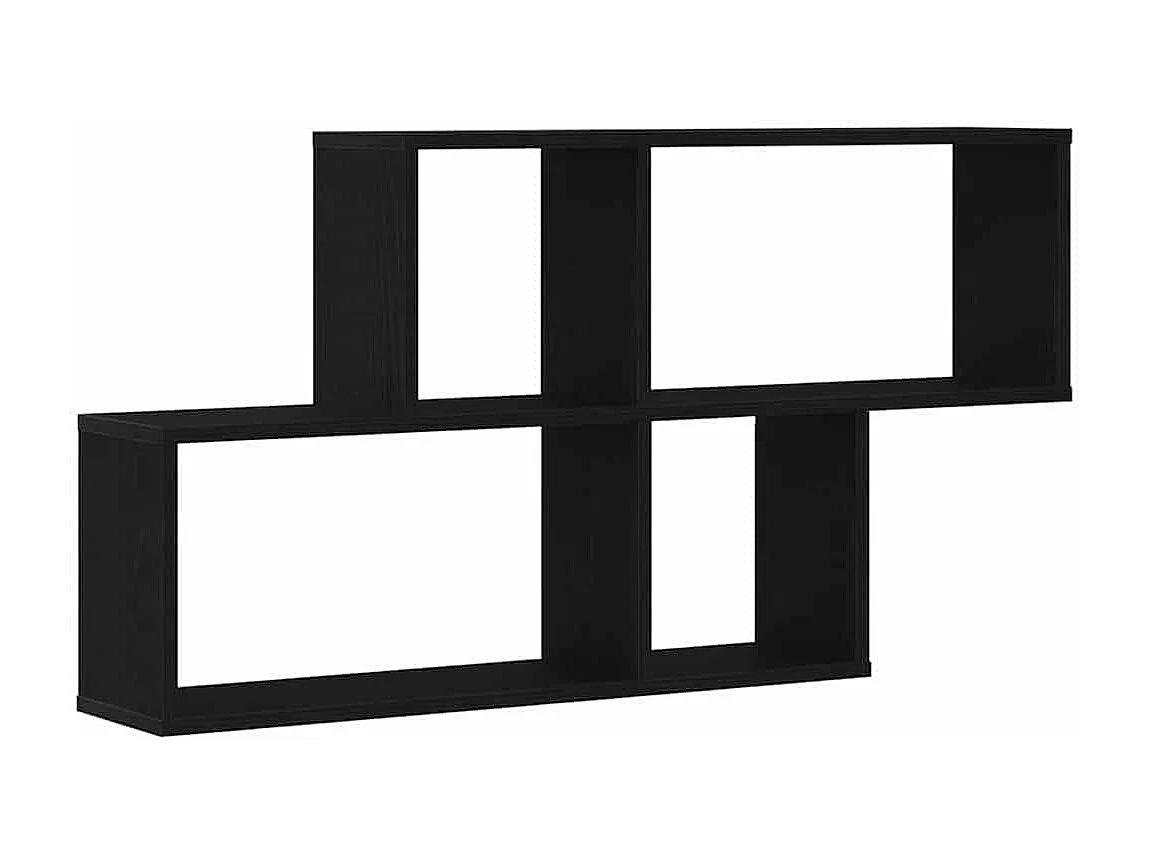 Armoire murale en chêne noir 76x15x53 cm en bois d'ingénierie