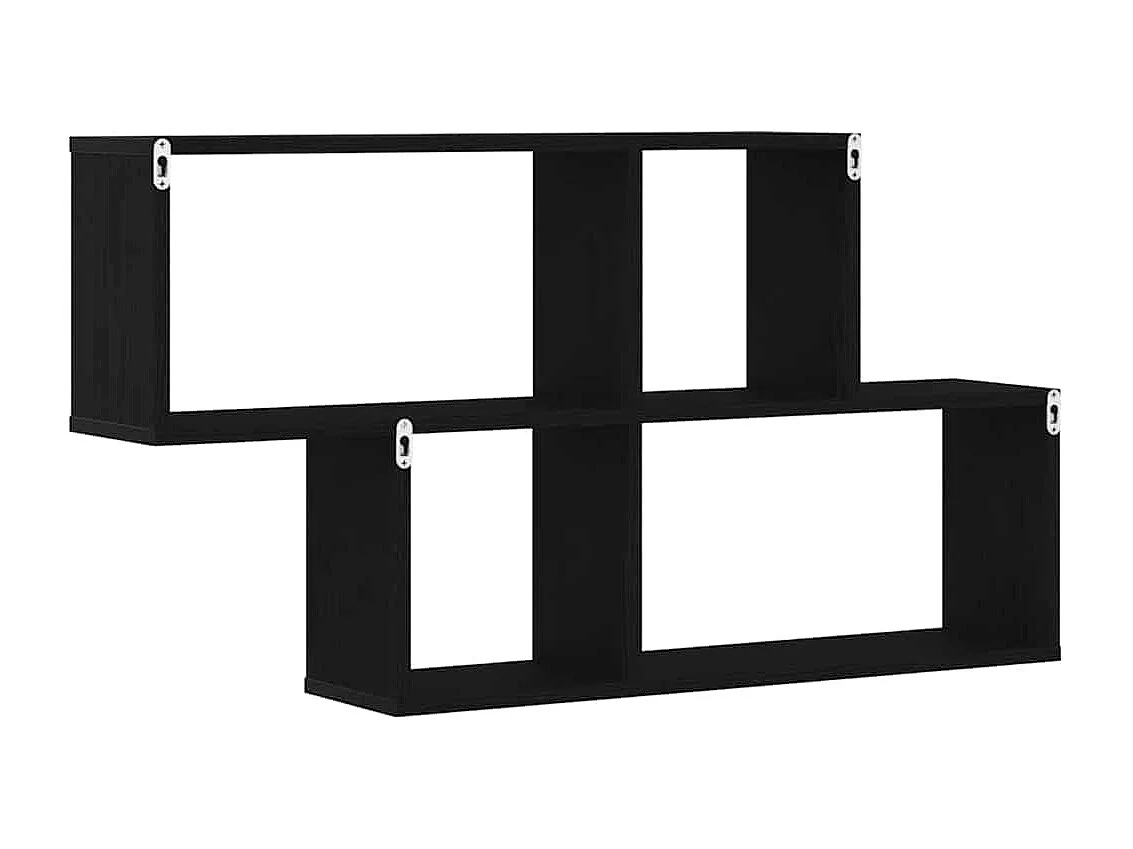 Armoire murale en chêne noir 76x15x53 cm en bois d'ingénierie