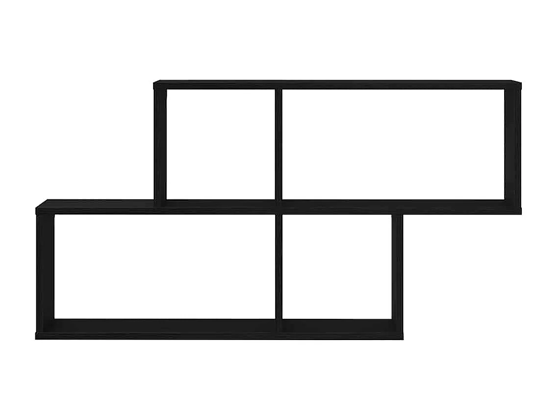 Armoire murale en chêne noir 76x15x53 cm en bois d'ingénierie