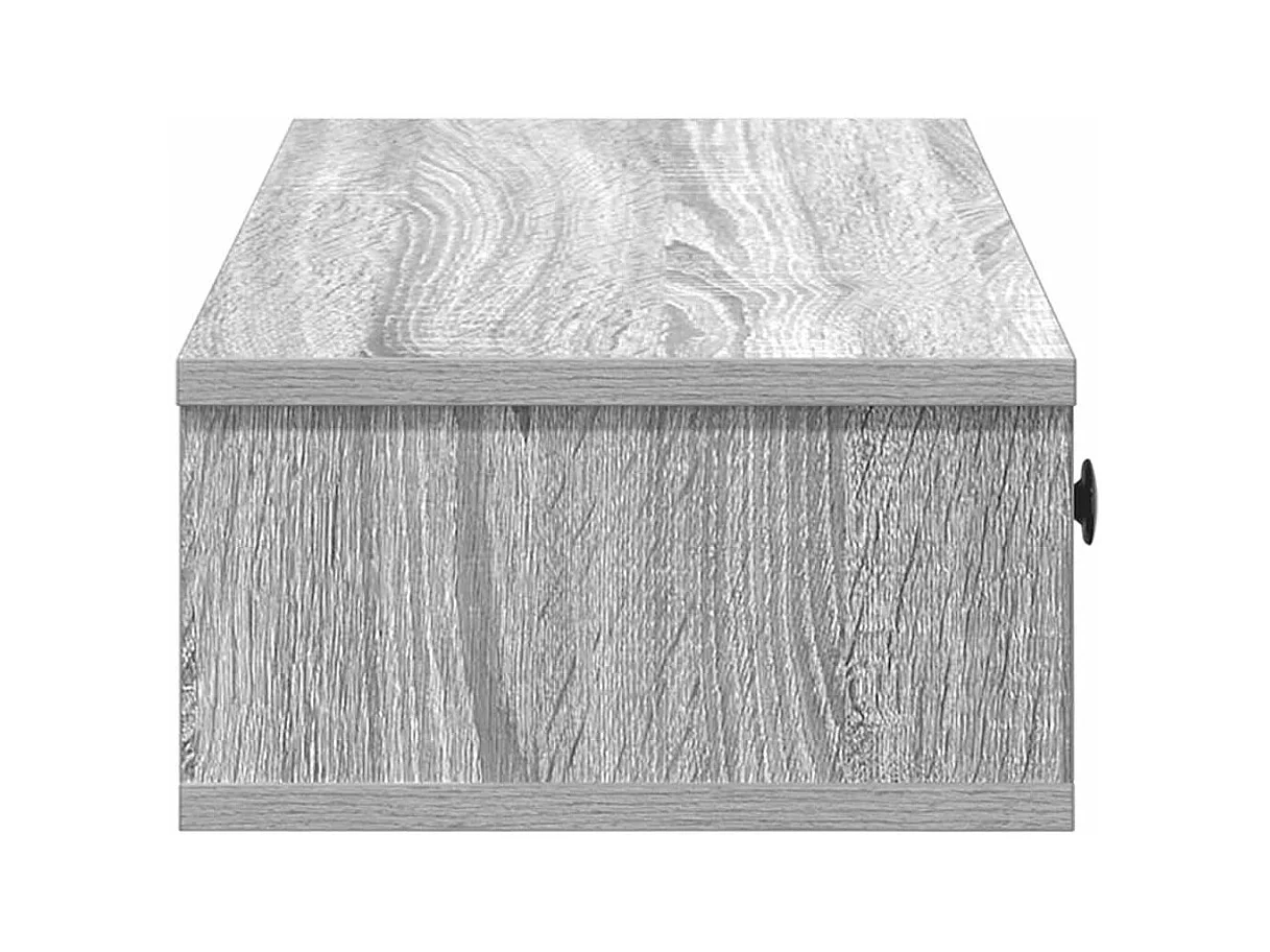 Mensola da parete in legno ingegnerizzato grigio Sonoma con cassetti