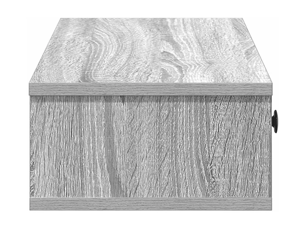 Étagère murale avec tiroirs sonoma gris bois d'ingénierie