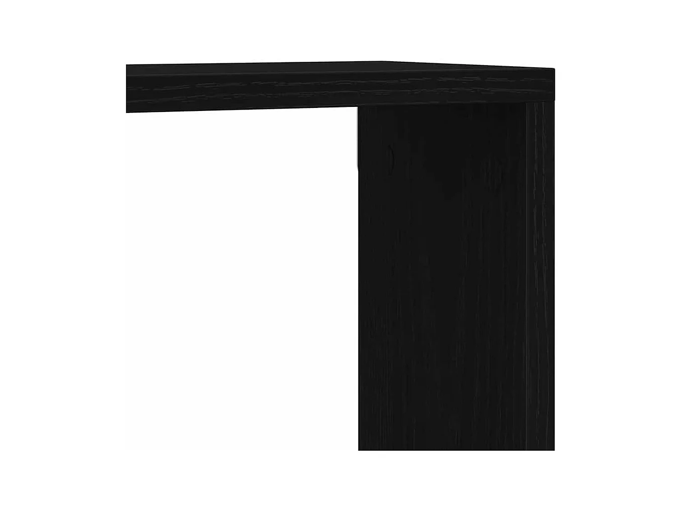 Set de 4 étagères murales - Chêne noir - 60x15x23 cm - Fabriqué en bois reconstitué