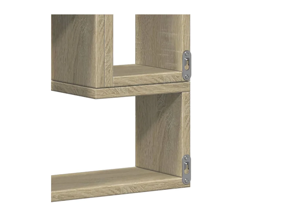 Mensola da parete in rovere Sonoma 96x12x64 cm in legno ingegnerizzato