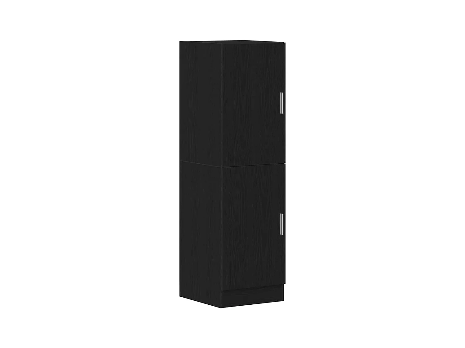 Ensemble d'armoires de cuisine 2 pcs noir bois d'ingénierie