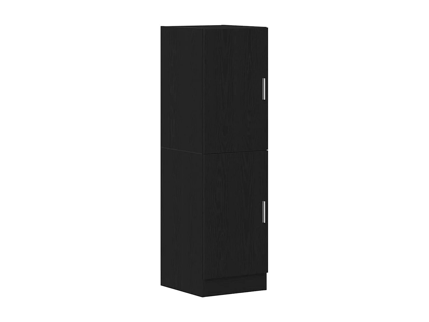 Ensemble d'armoires de cuisine 2 pcs noir bois d'ingénierie