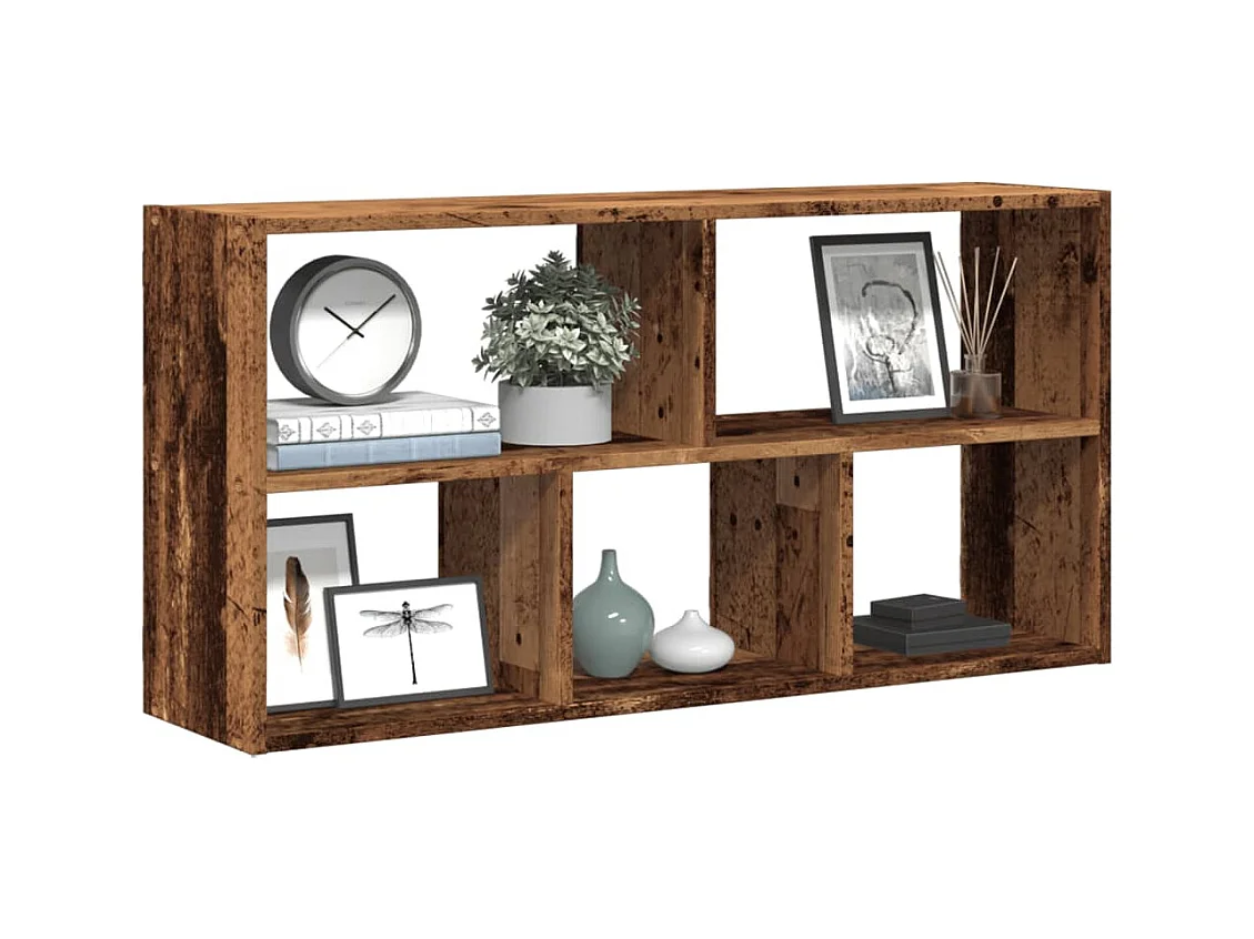 Wandplank oud hout 100x25x50 cm bewerkt hout